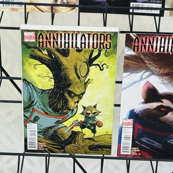 Annihilators 1-2 & 1 3 4 Skottie Young Variants Lot Marvel 2011 Silver Surfer - Picture 3 of 5